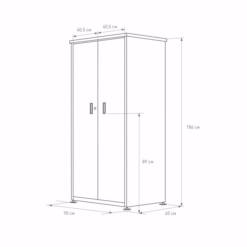 Шкаф садовый 186х65х90 см из оцинкованной стали цвет антрацит Амазония VERANA