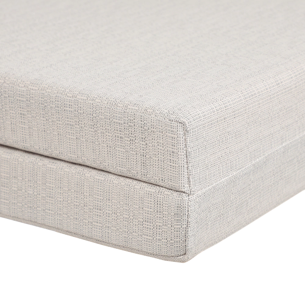 Подушка для шезлонга 190х60х6 см влагостойкая светло-серая Валенсия VERANA