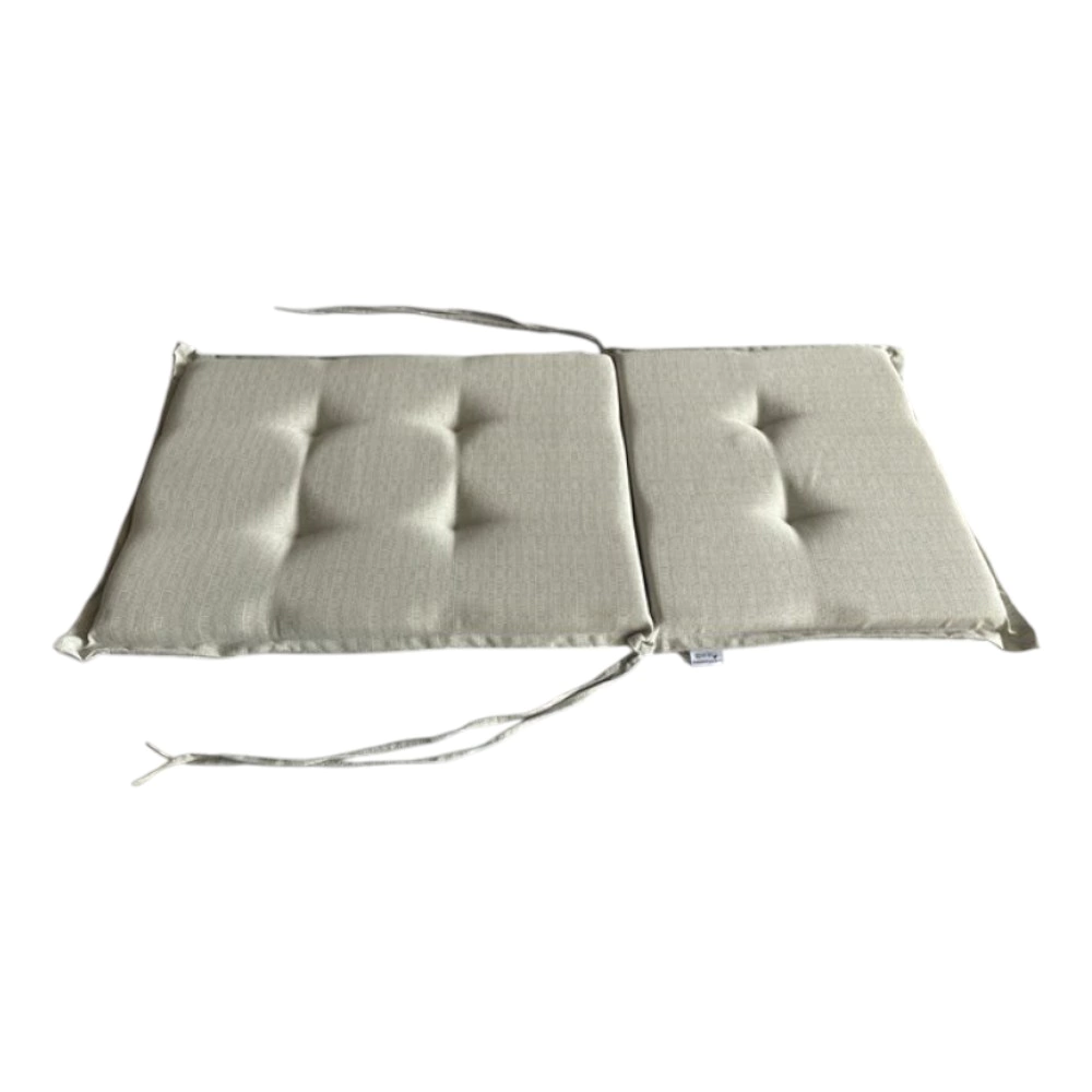 Подушка для низкого кресла 110х50х6 см влагостойкая светло-серая Валенсия VERANA