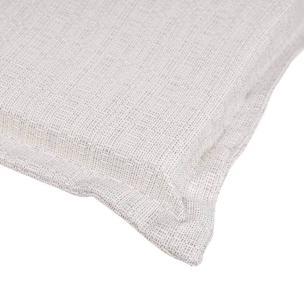 Подушка для низкого кресла 110х50х6 см влагостойкая светло-серая Валенсия VERANA