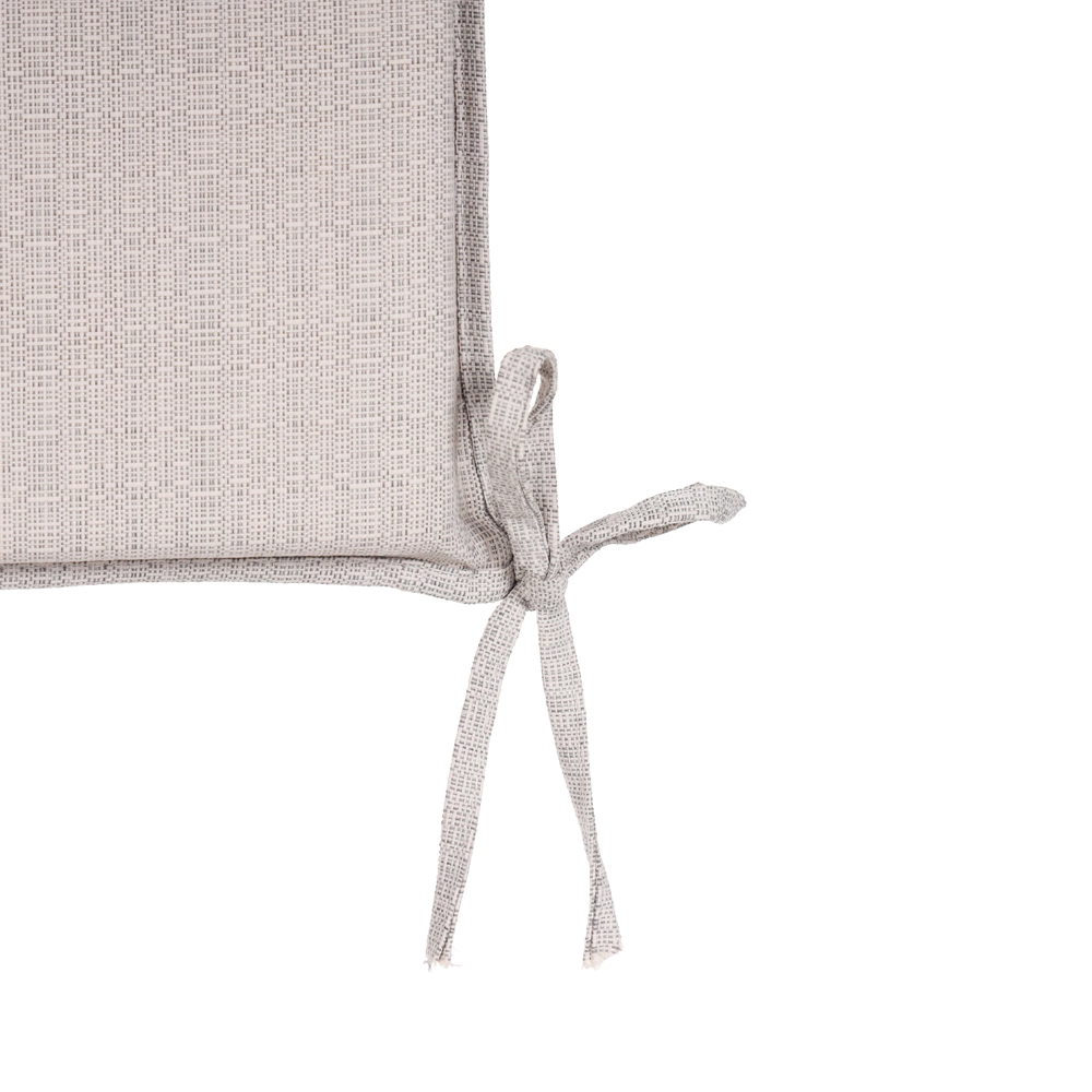 Подушка-сидушка 45х45х5 см влагостойкая светло-серая Валенсия VERANA