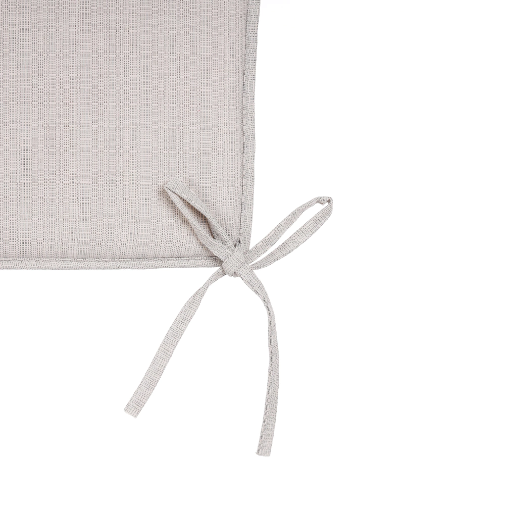 Подушка-сидушка 38х38х2 см влагостойкая светло-серая Валенсия VERANA