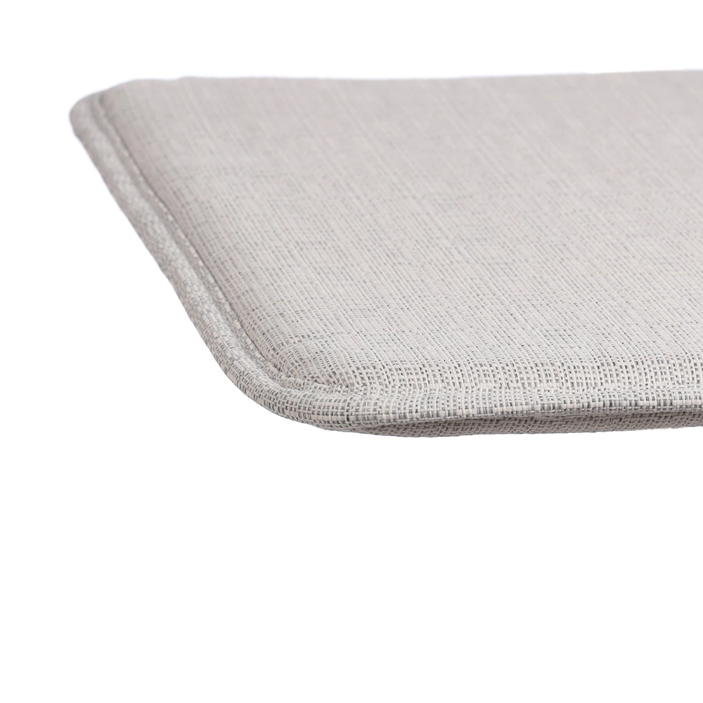 Подушка-сидушка 38х38х2 см влагостойкая светло-серая Валенсия VERANA