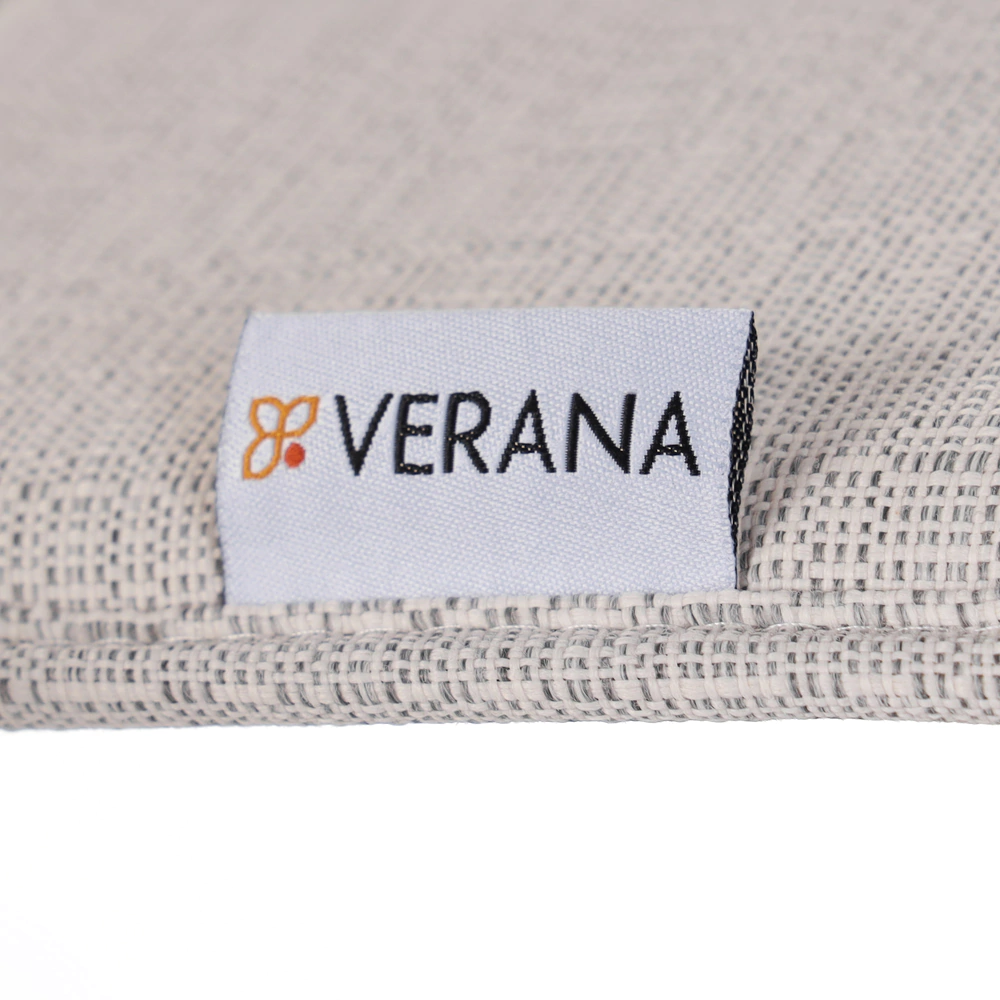 Подушка-сидушка 38х38х2 см влагостойкая светло-серая Валенсия VERANA