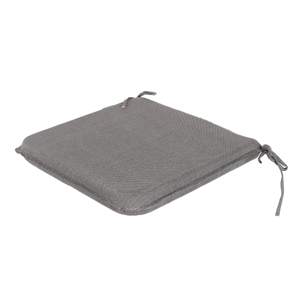 Подушка-сидушка 45х45х5 см влагостойкая темно-серая Валенсия VERANA