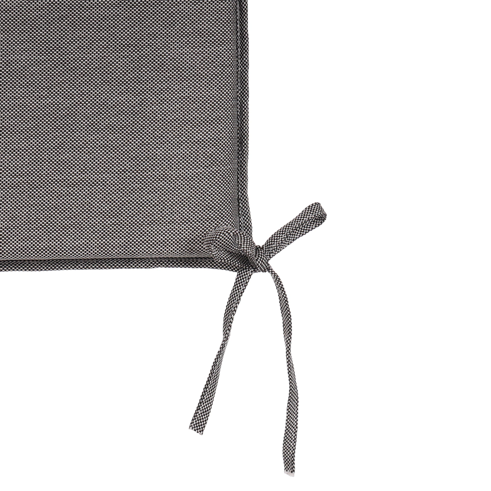 Подушка-сидушка 45х45х5 см влагостойкая темно-серая Валенсия VERANA