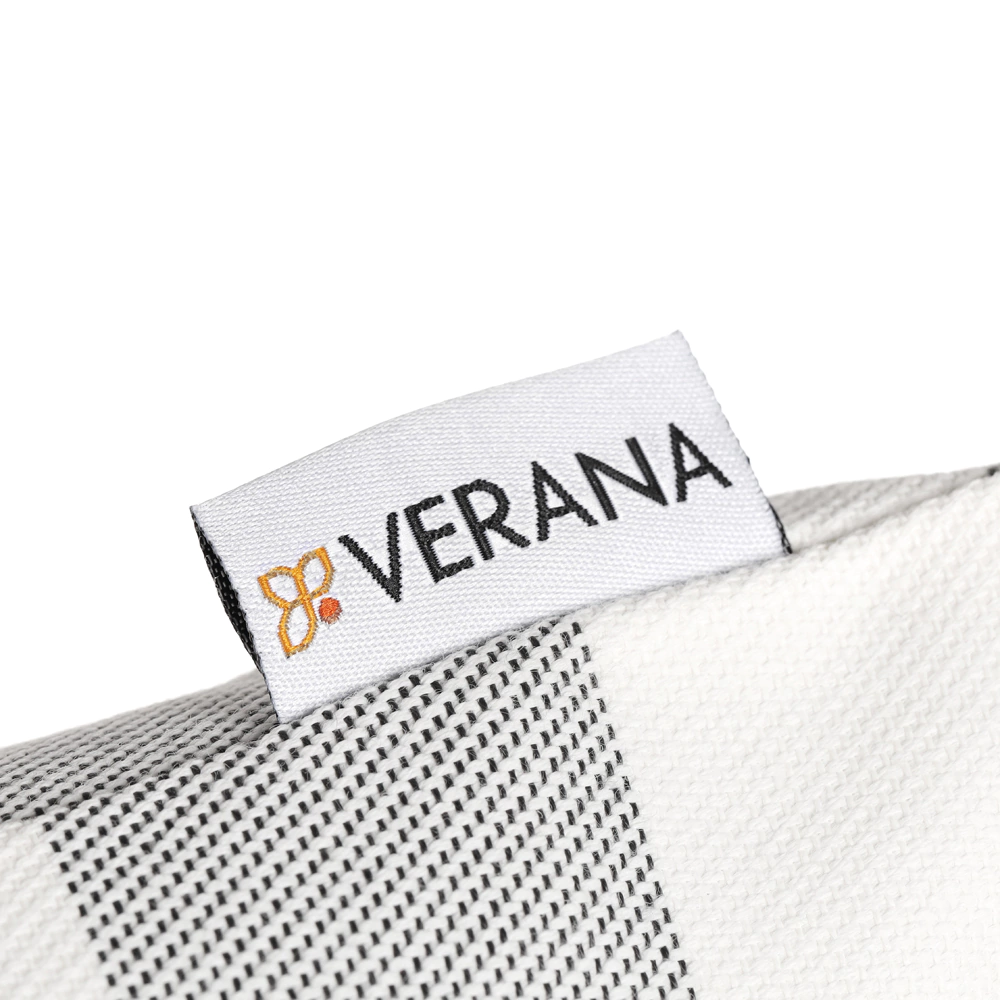 Подушка декоративная 40х40 см серая полоска крупная VERANA