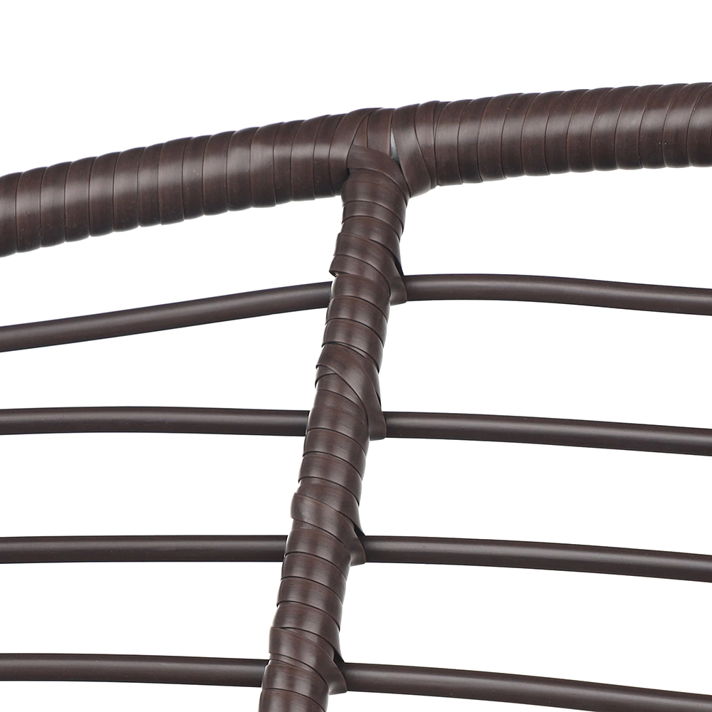 Кресло садовое поворотное Аргос 360° d95x85 см, техноротанг, коричневое