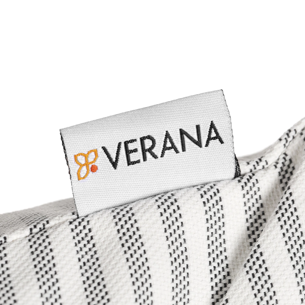 Подушка декоративная 40х40 см серая полоска мелкая VERANA