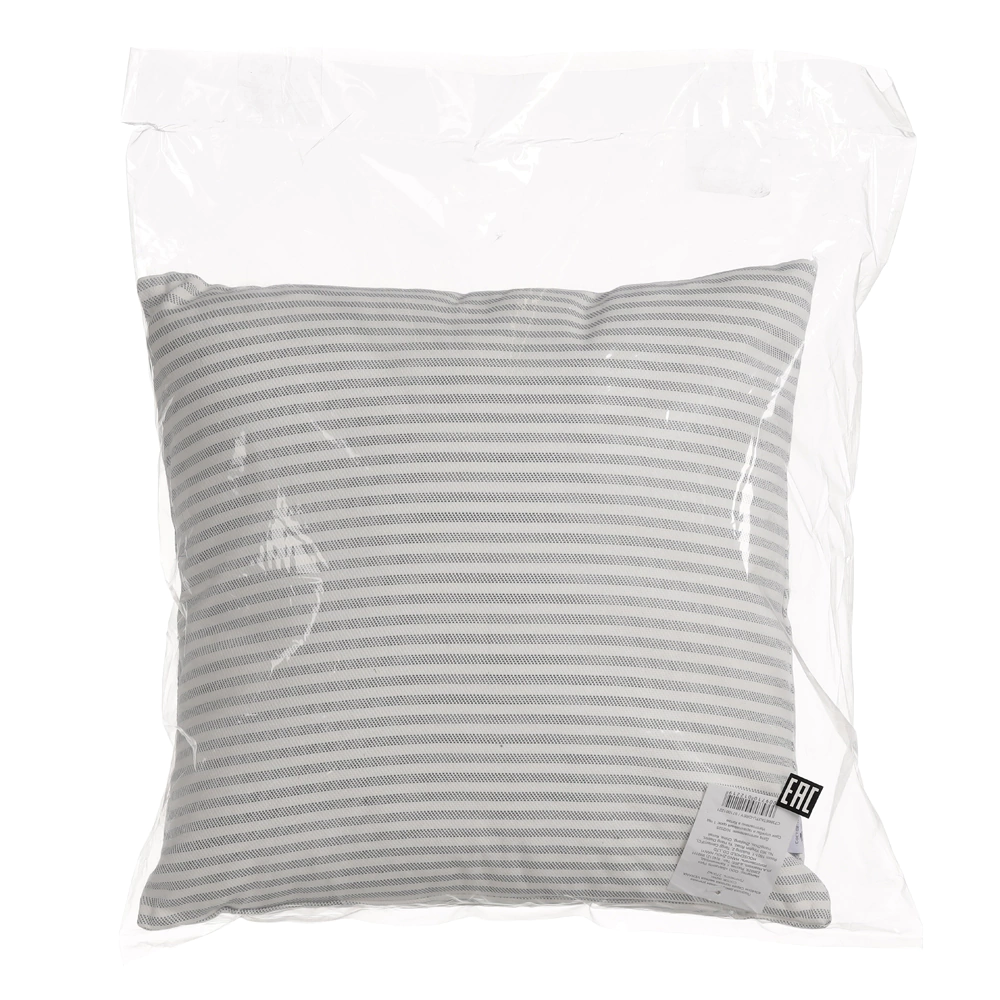 Подушка декоративная 40х40 см серая полоска мелкая VERANA