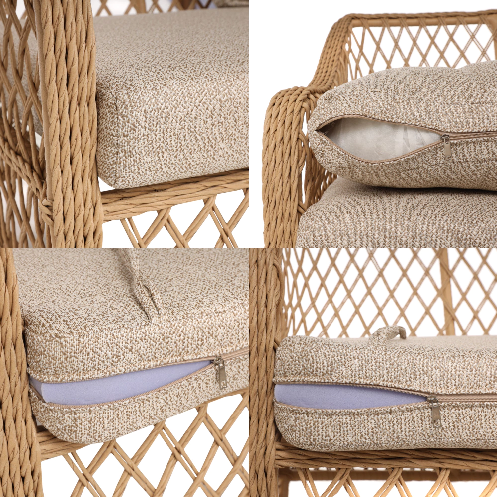 Комплект мебели 4 предмета с подушками, техноротанг Мадео Terazzi