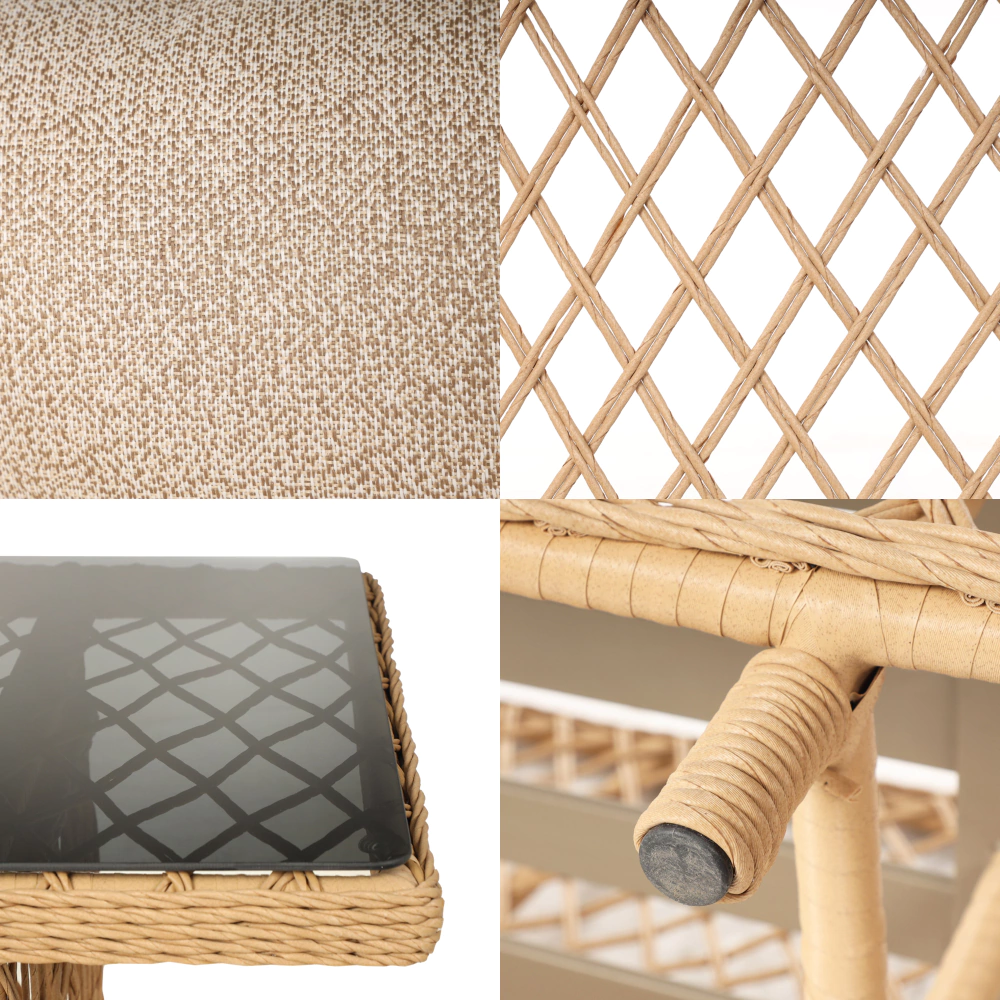 Комплект мебели 4 предмета с подушками, техноротанг Мадео Terazzi