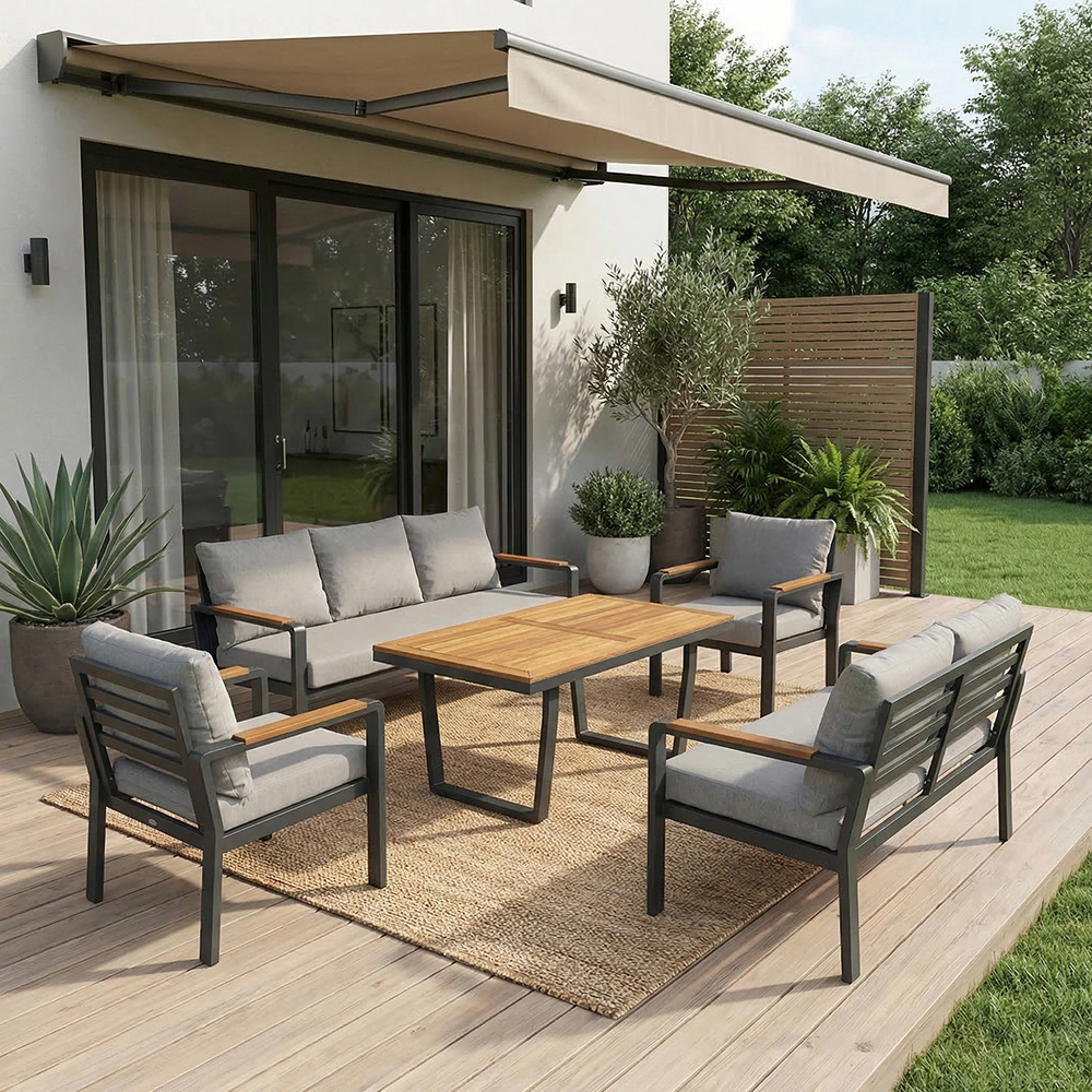 Диван Калидус 132х67х80 см алюминий/ироко