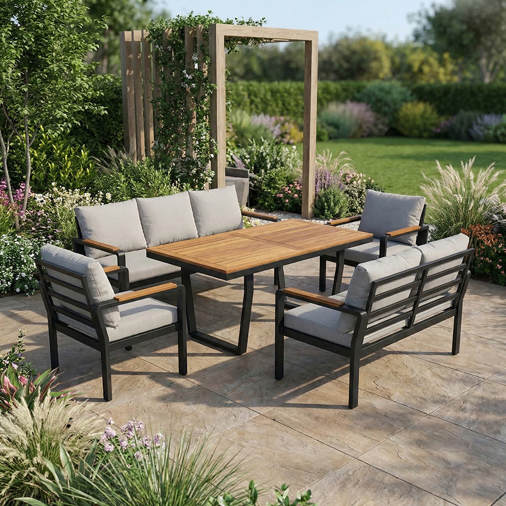 Диван Калидус 132х67х80 см алюминий/ироко