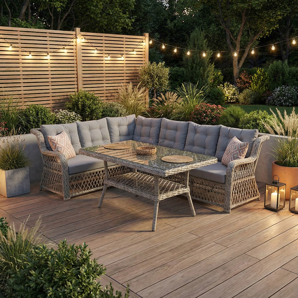 Комплект мебели 2 предмета с подушками, техноротанг Баретта Flexy Garden