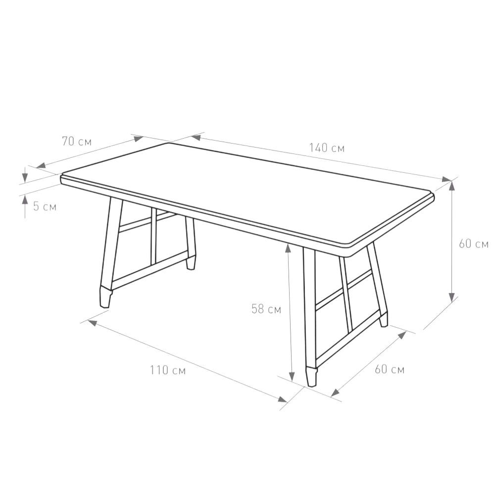 Комплект мебели 4 предмета с подушками, техноротанг Милан Alfart