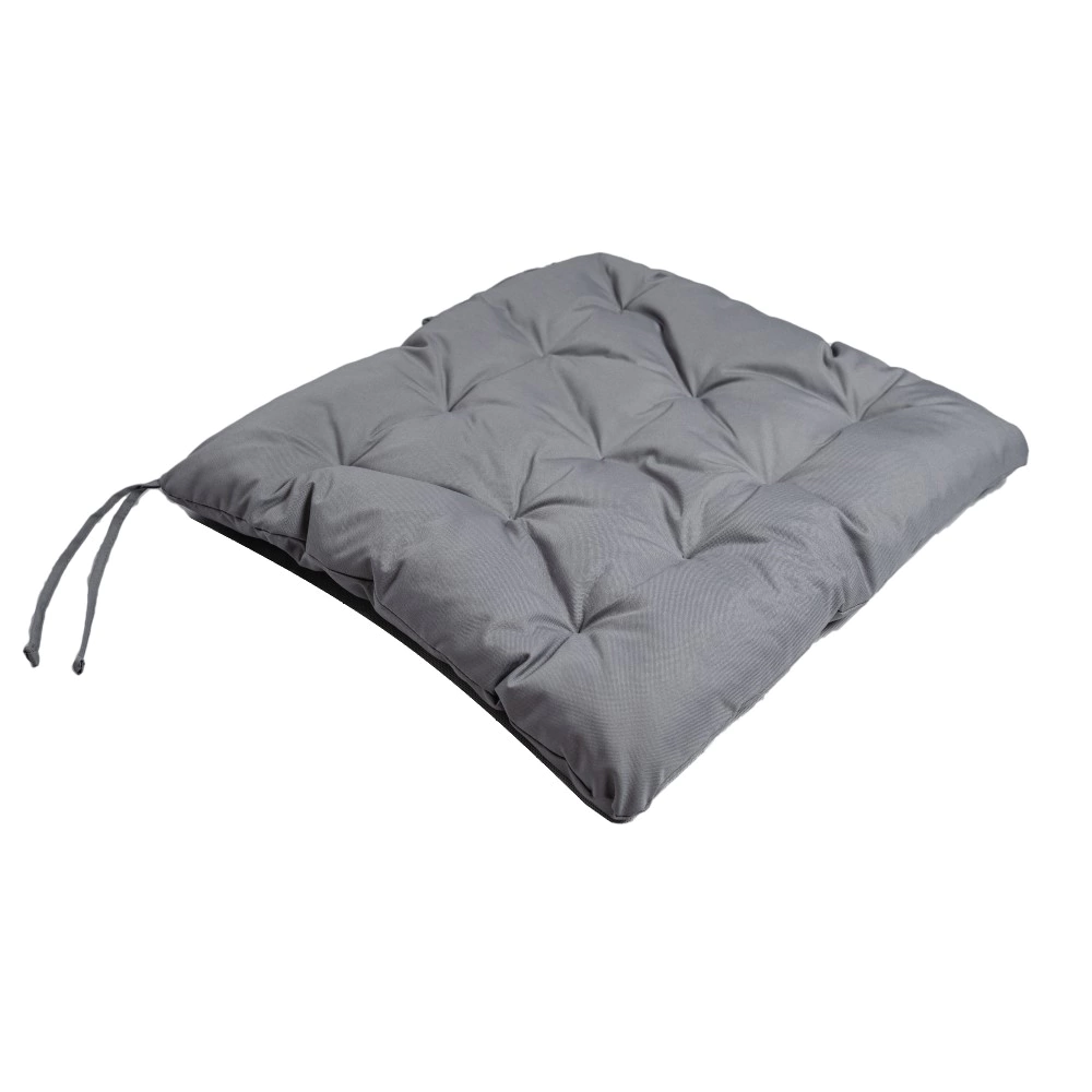 Подушка-сидушка Балтийская 50х50х6 см влагостойкая светло-серая