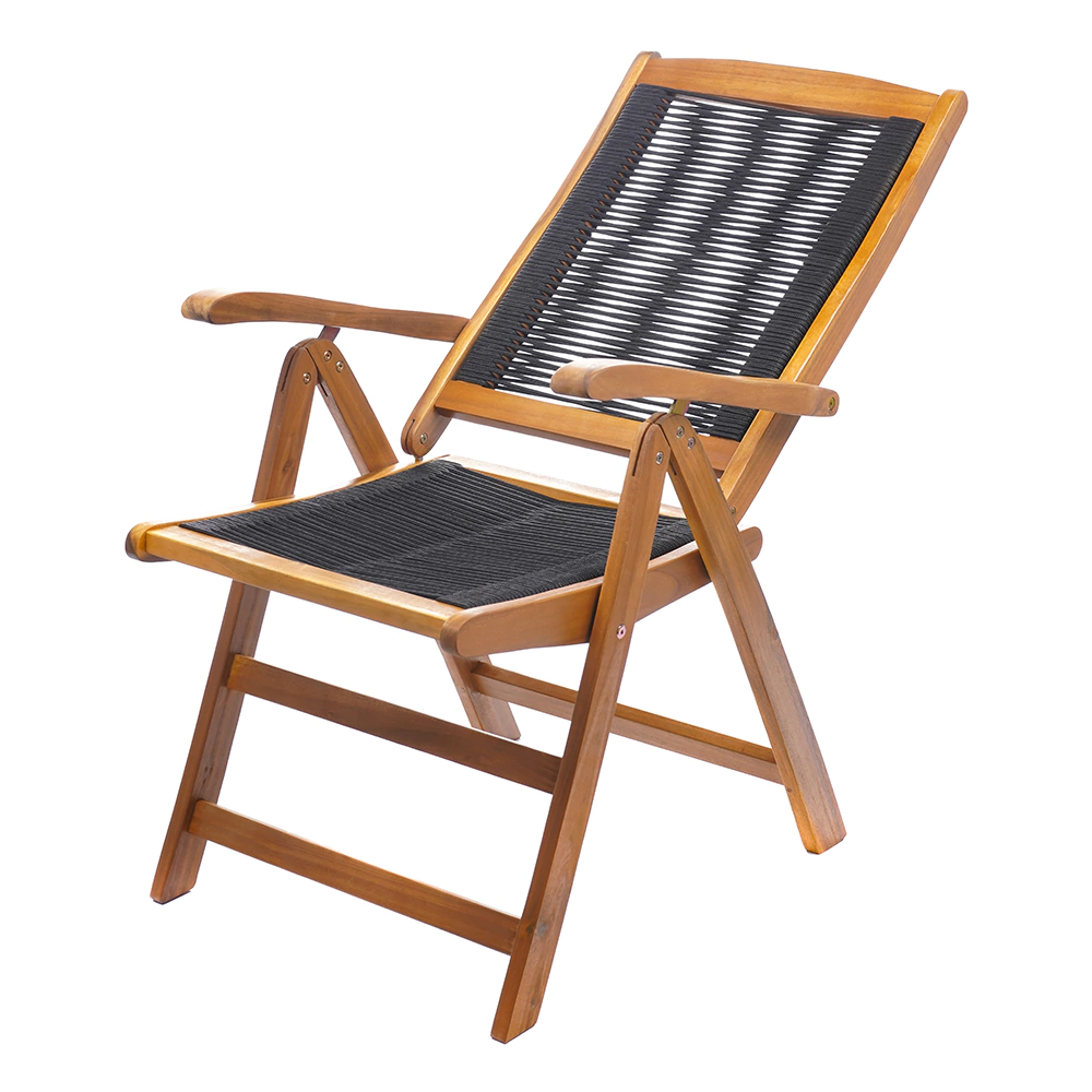 Кресло складное 88x57x107 акация, черный