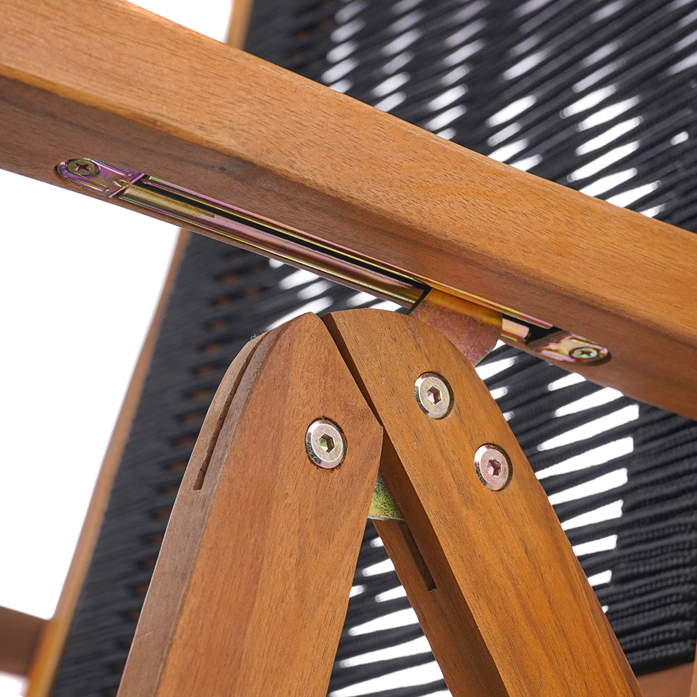 Кресло складное 88x57x107 акация, черный