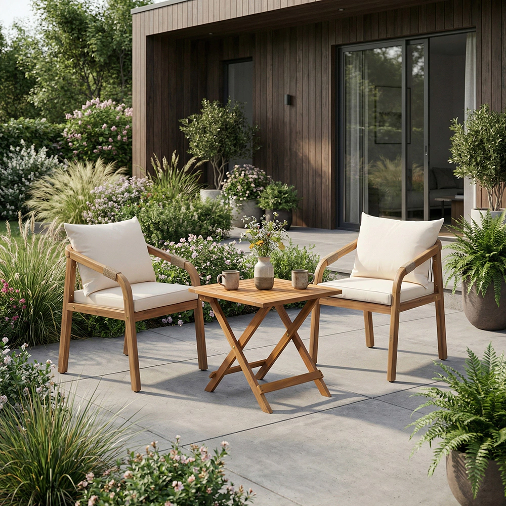 Столик складной 45х45х40 см акация