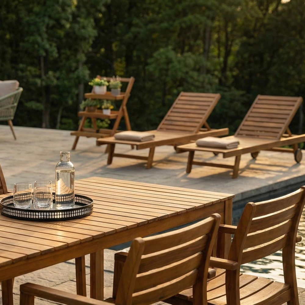 Кресло садовое 54х60х85 см, акация