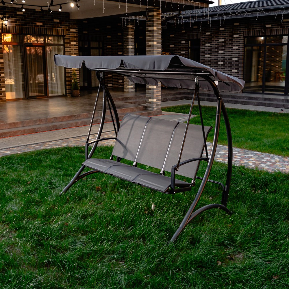 Садовые качели Антрацит 195х172х115 см
