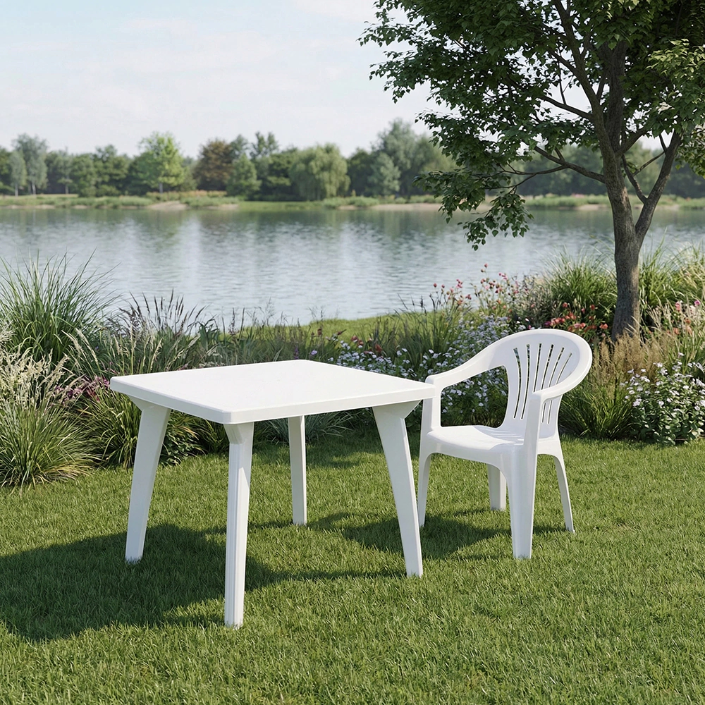 Кресло садовое Эфес 55х58х76 см пластик, белое