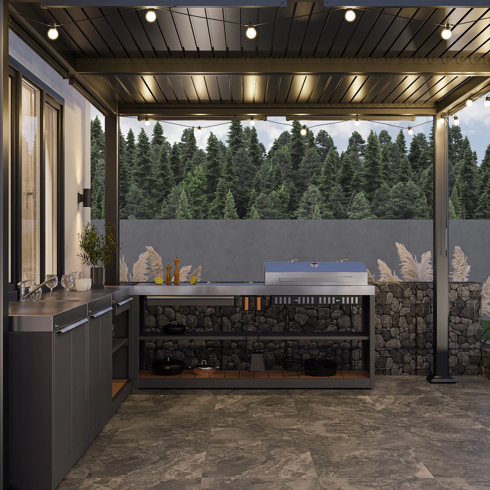 Стол для летней кухни 119x50x85 см GRATAR Expert