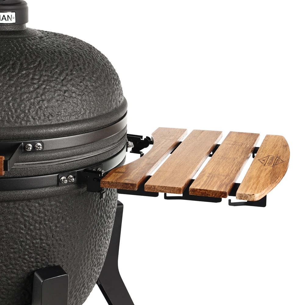 Керамический гриль d59,5 см угольный серый BERGMAN Kamado