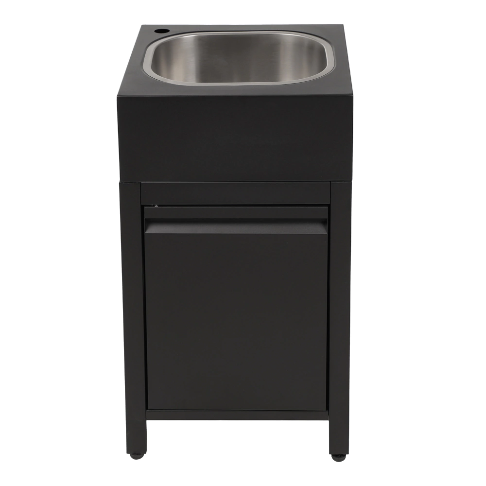 Тумба с мойкой 44х43х85 см для уличной кухни, без смесителя BERGMAN