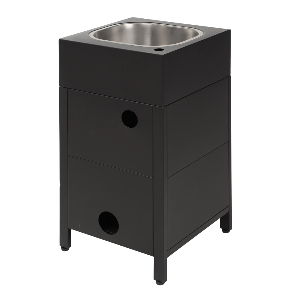 Тумба с мойкой 44х43х85 см для уличной кухни, без смесителя BERGMAN