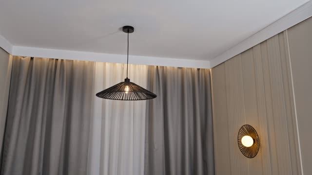 Светильник подвесной 1х40 Вт Е27 черный NEODECO Шейн 2 - baucenter.ru