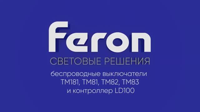 Выключатель двойной беспроводной Feron белый - baucenter.ru