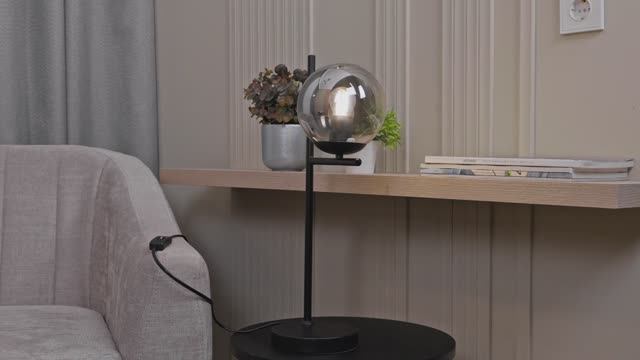 Светильник настольный NEODECO Дарси 1х60 Вт Е27 черный - baucenter.ru