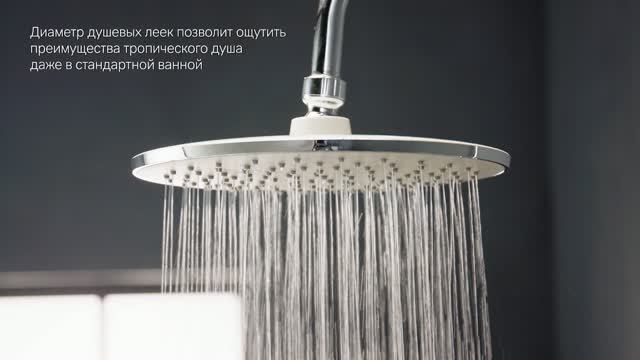Душевая система с верхним душем без смесителя AM.PM GEM d22 см хром - baucenter.ru